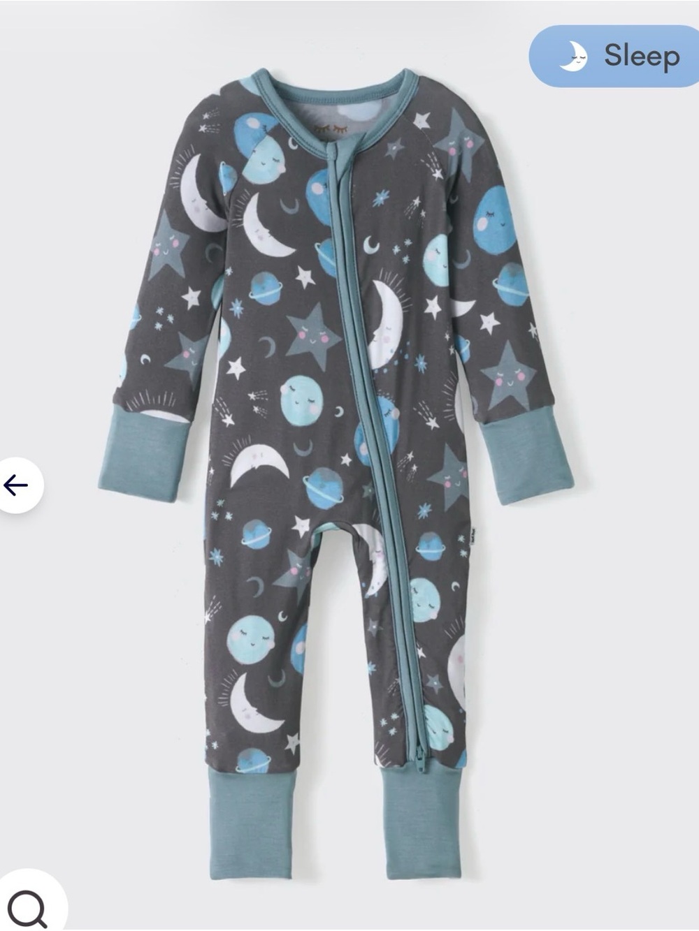 Little Sleepies To the Moon and Back Zippy